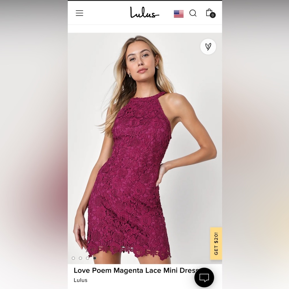 Lulus Love Poem Lace Mini Dress
